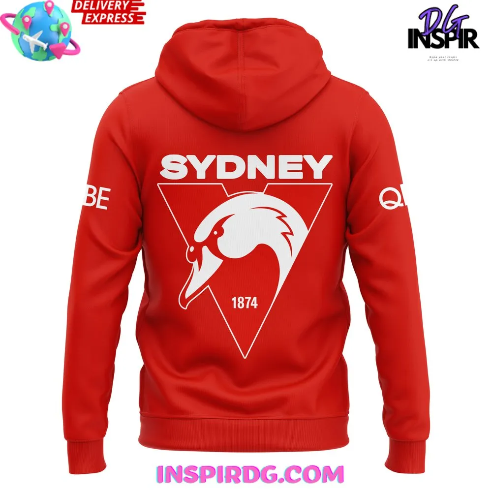 -AFL Sydney Swans Red 2024 Special Edition Hoodie