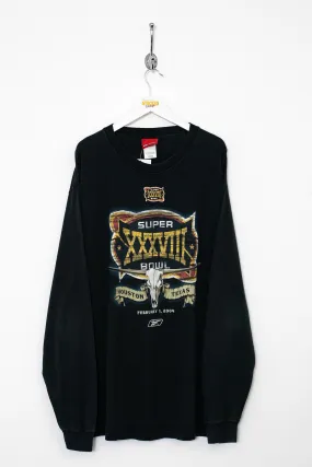 00s Reebok NFL Super Bowl Long Sleeve Tee (L)