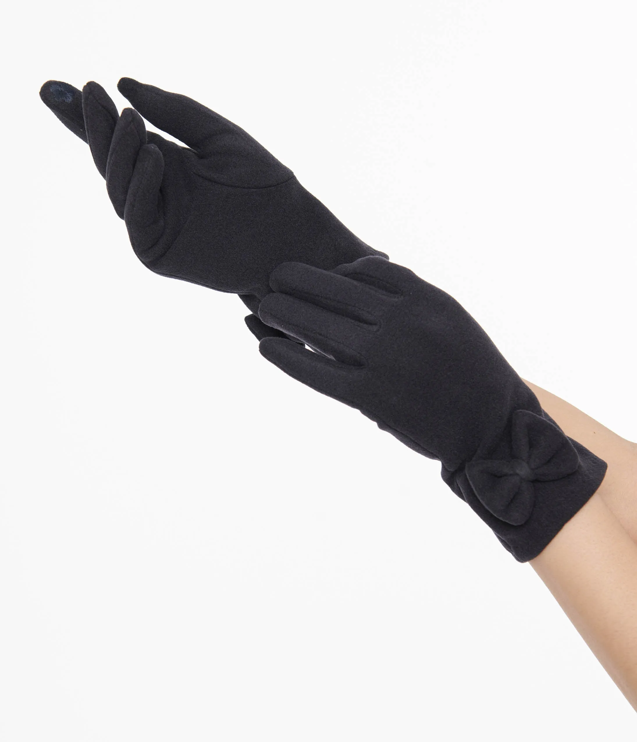 1950s Navy Bow Gloves