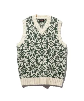 3G Snow Pattern Vest - Green