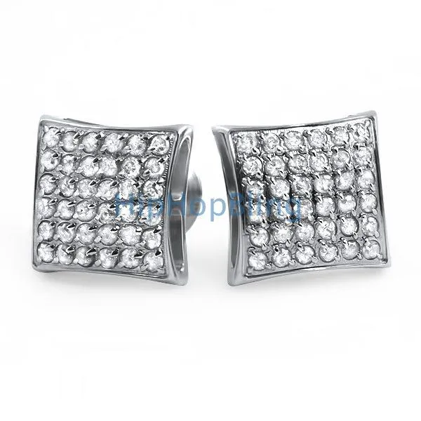 .72cttw Diamond Kite Earrings in Stainless Steel