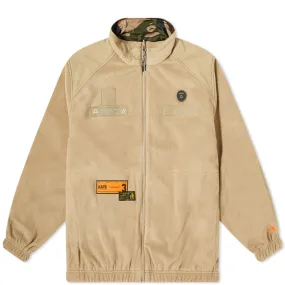 AAPE Reversible Polartec Fleece JacketBeige