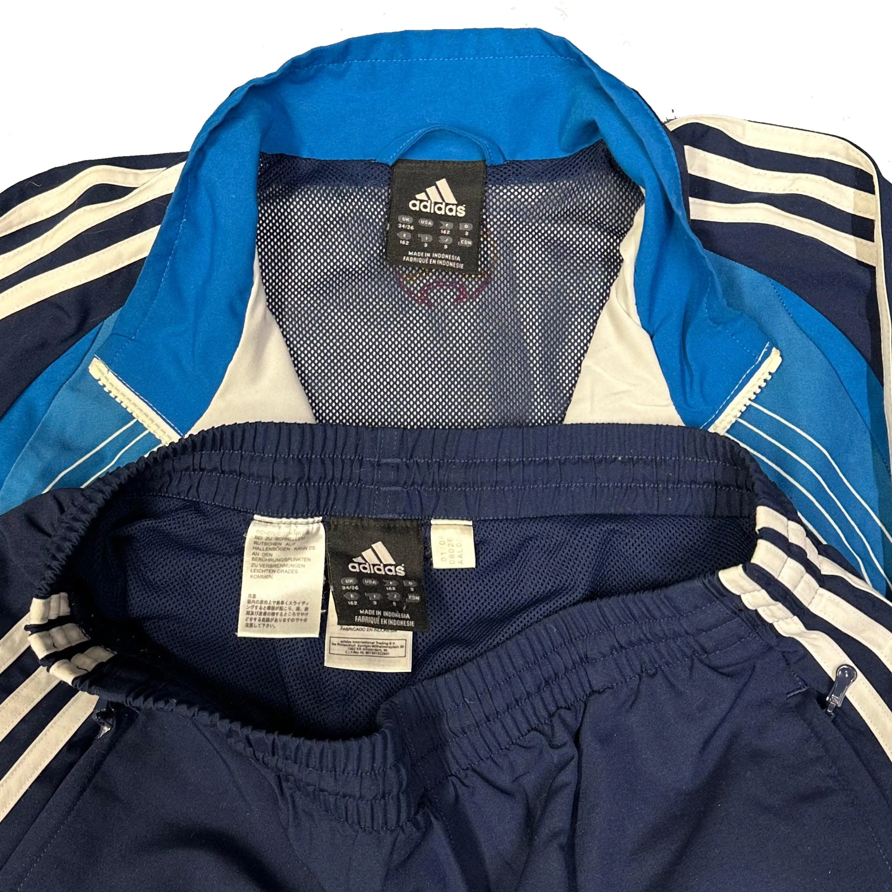 Adidas Spain 2006/07 Tracksuit In Blue & White ( S )