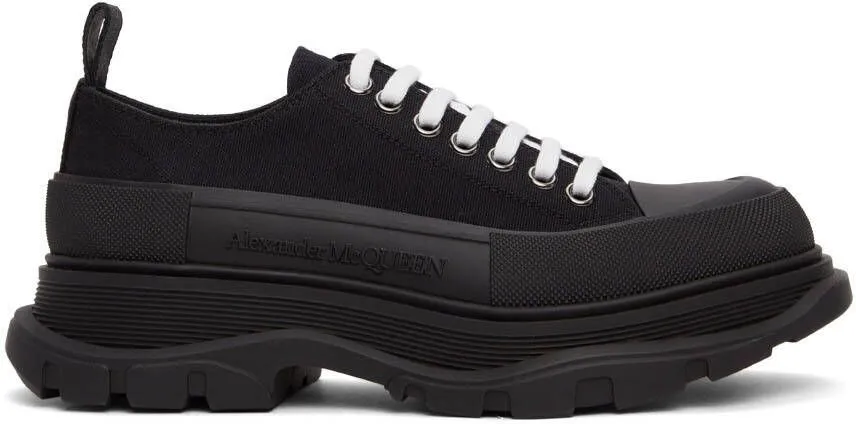 Alexander McQueen Black Tread Slick Sneakers