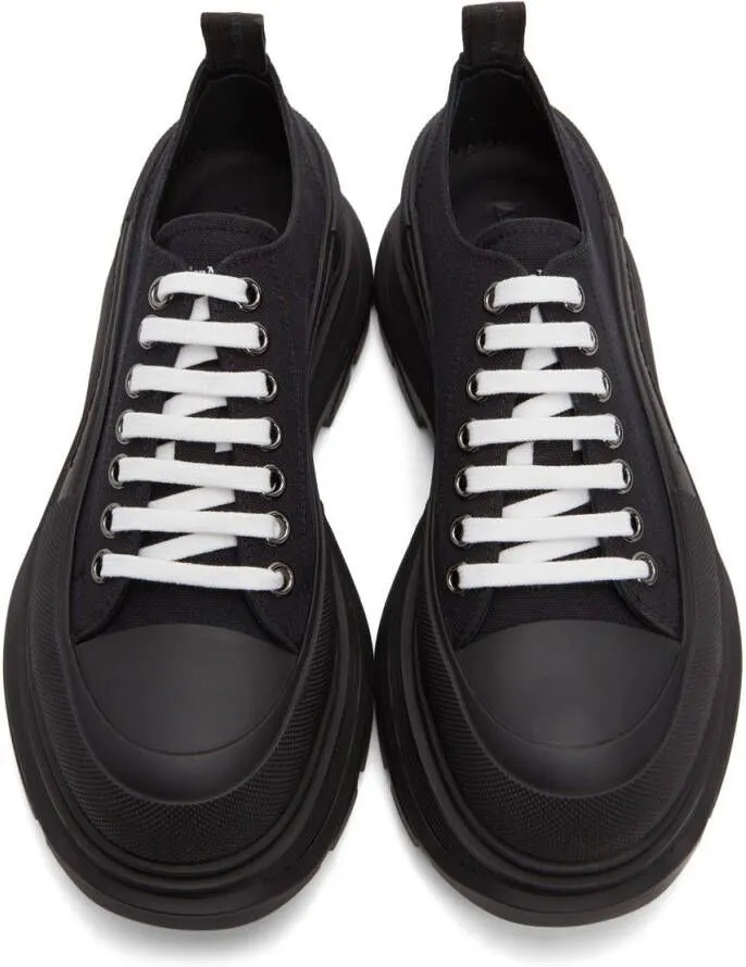 Alexander McQueen Black Tread Slick Sneakers