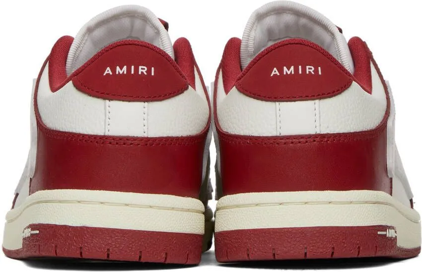 AMIRI Red & White Skel Low Sneakers