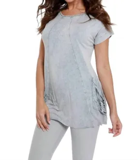 ANGEL - Beaded Short Sleeve Tunic