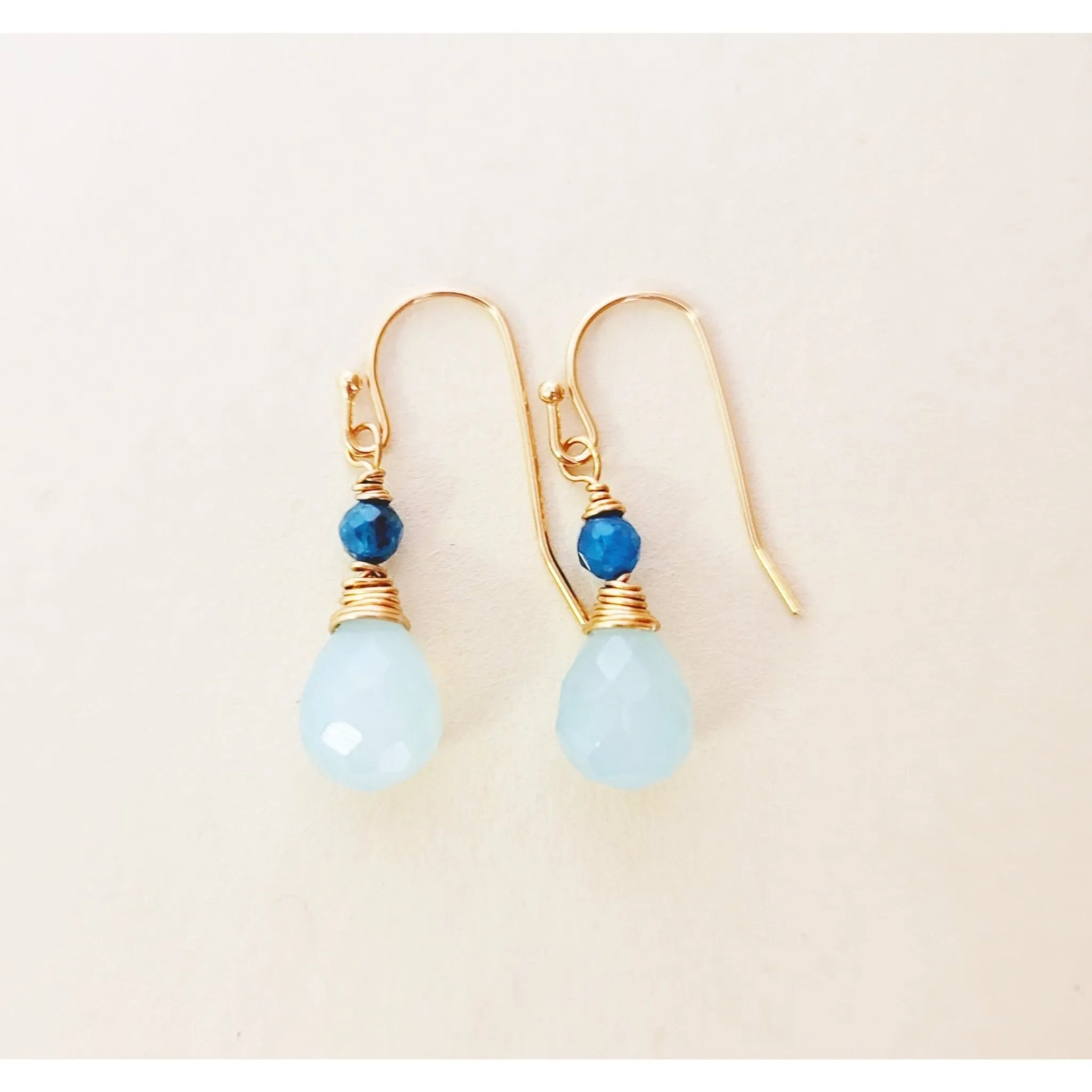 Aqua Chaly  Drop Earrings