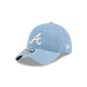 Atlanta Braves Washed Denim 9TWENTY Adjustable Hat