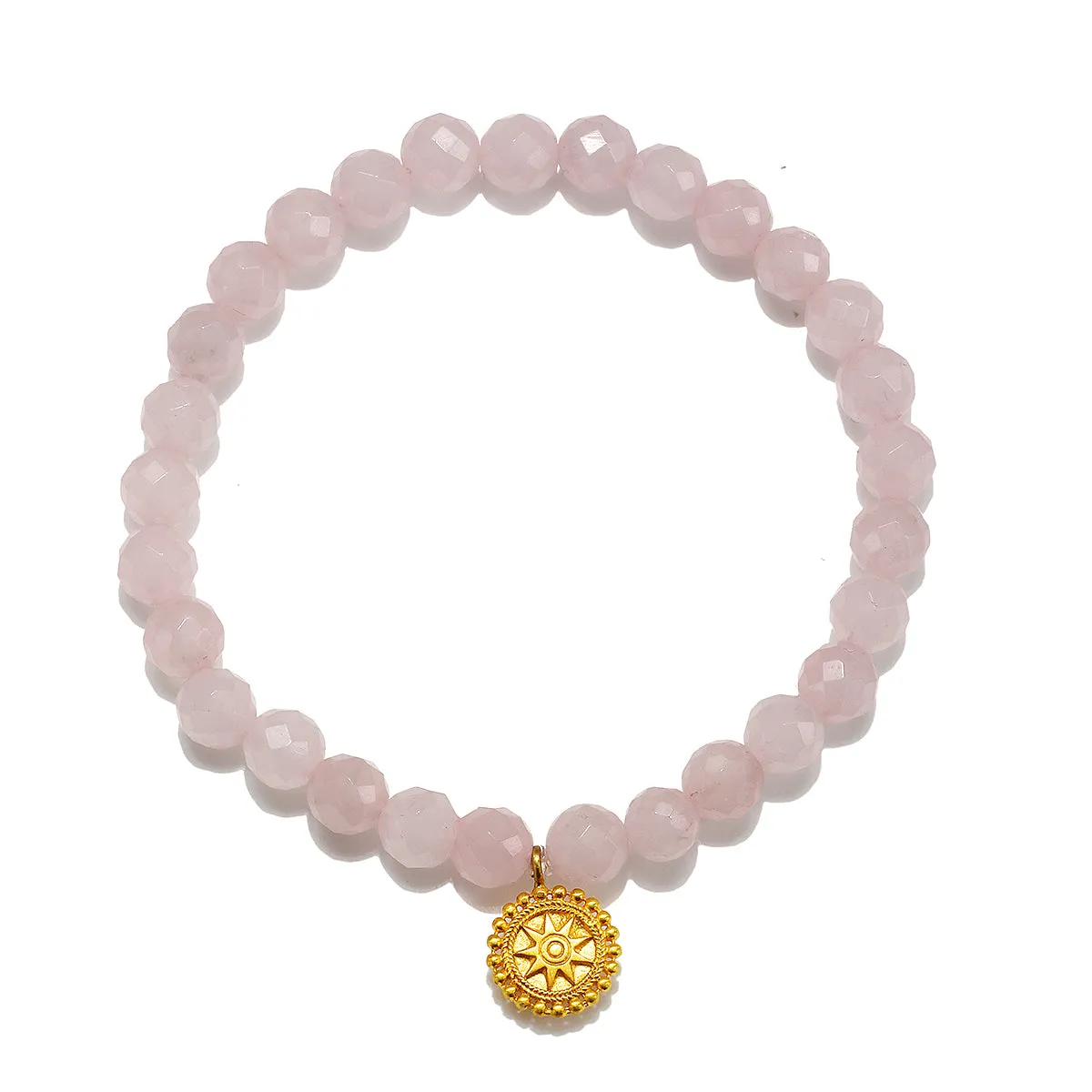 Awaken Love Mandala Rose Quartz Gemstone Bracelet