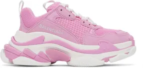 Balenciaga Pink Triple S Sneakers