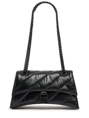 Balenciaga   Small Crush chain quilted leather bag 