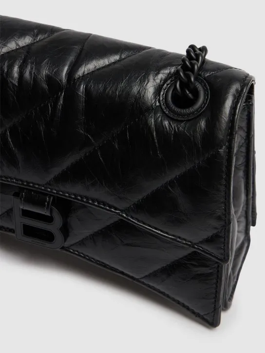 Balenciaga   Small Crush chain quilted leather bag 