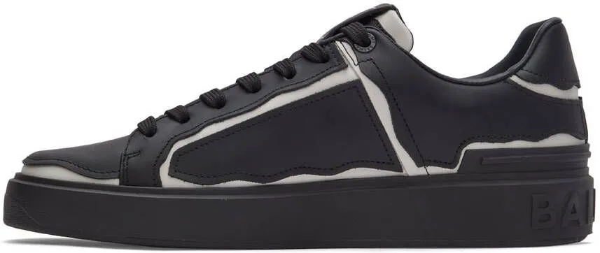 Balmain Black & White B-Court Sneakers