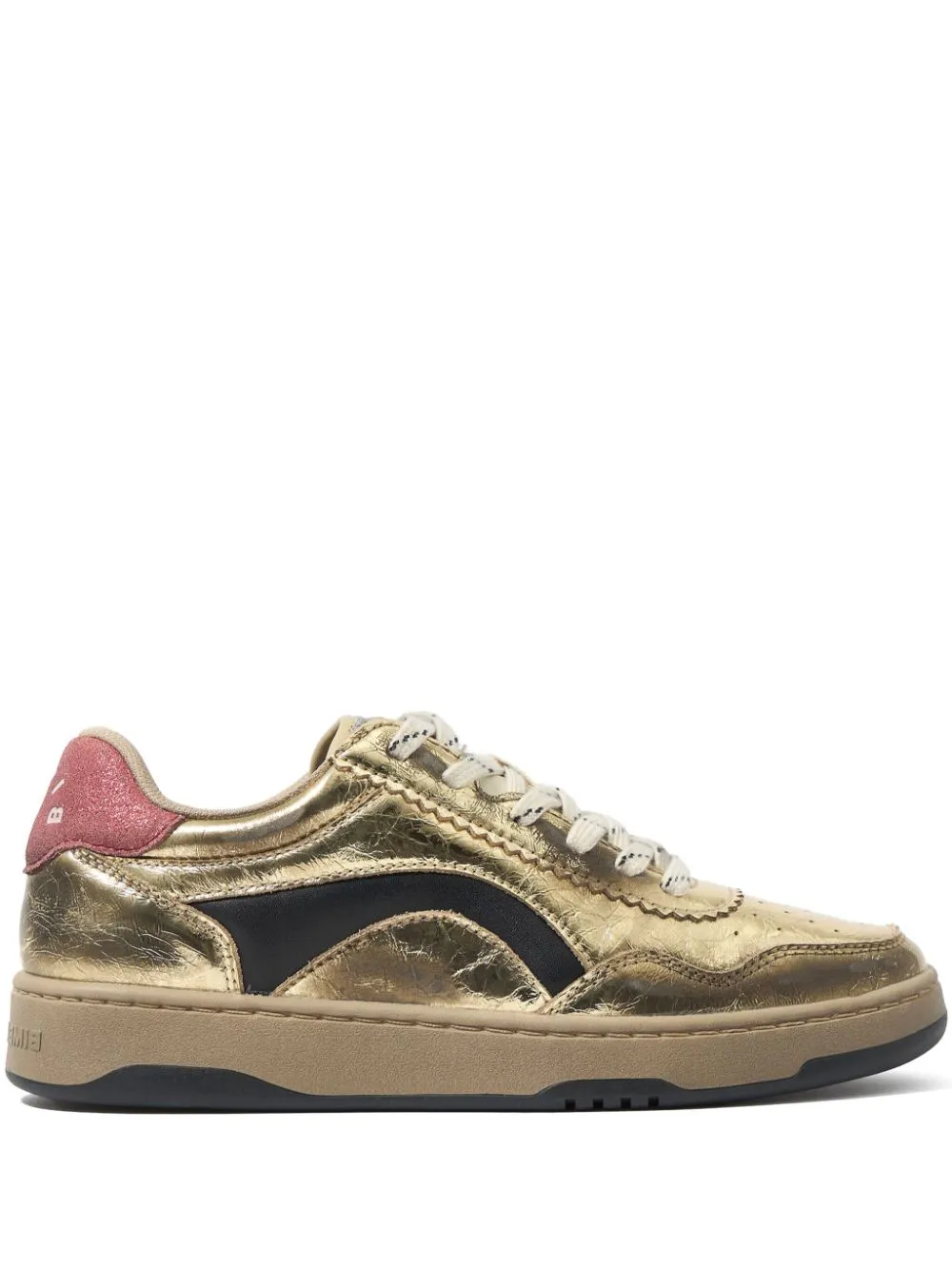 Bimba y Lola leather sneakers - Gold