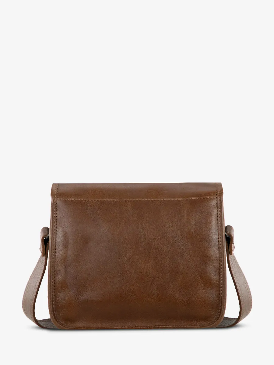 Brown Leather Cross-body Bag - LaSacoche S Tobacco Brown | PAUL MARIUS