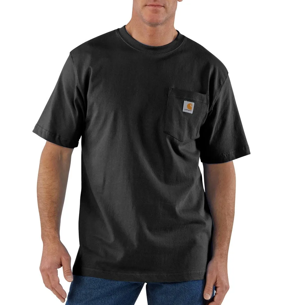 Carhartt Mens Workwear Pocket Work T-Shirt In Black