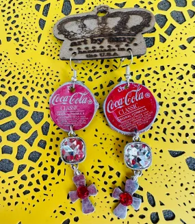 Coca Cola Earrings - Art By Amy