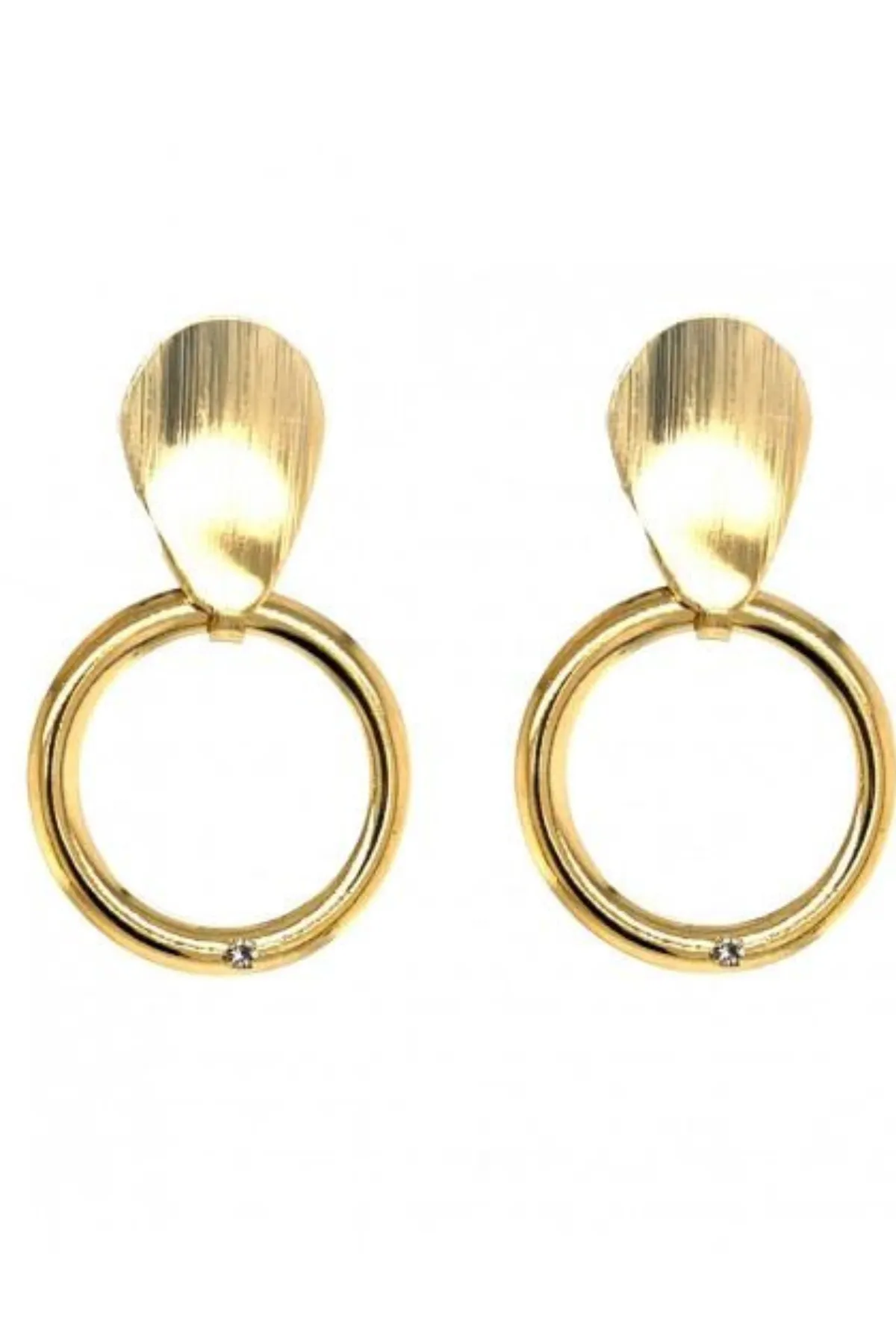 COVET 18K GOLD FILLED DROP EARRINGS