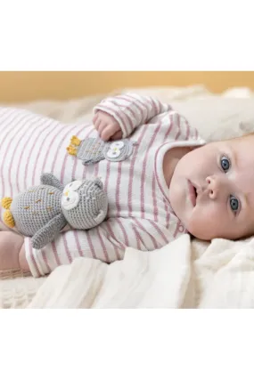 Crochet Owl Stripe Baby Romper