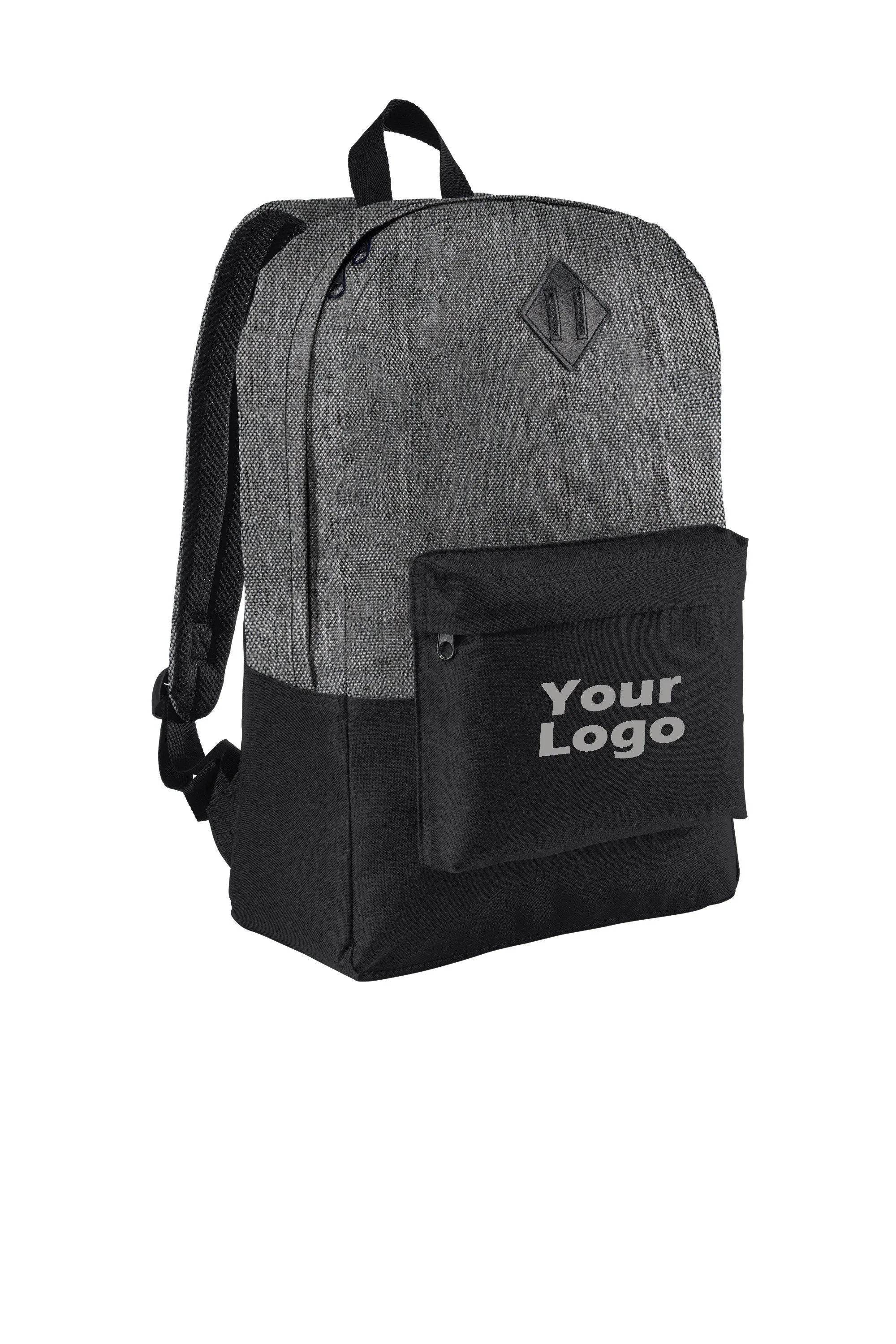 Custom Embroider Retro Backpack with 15in Laptop Sleeve