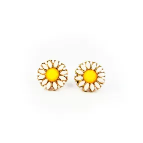 Cute Daisy Flowers Stud Earrings