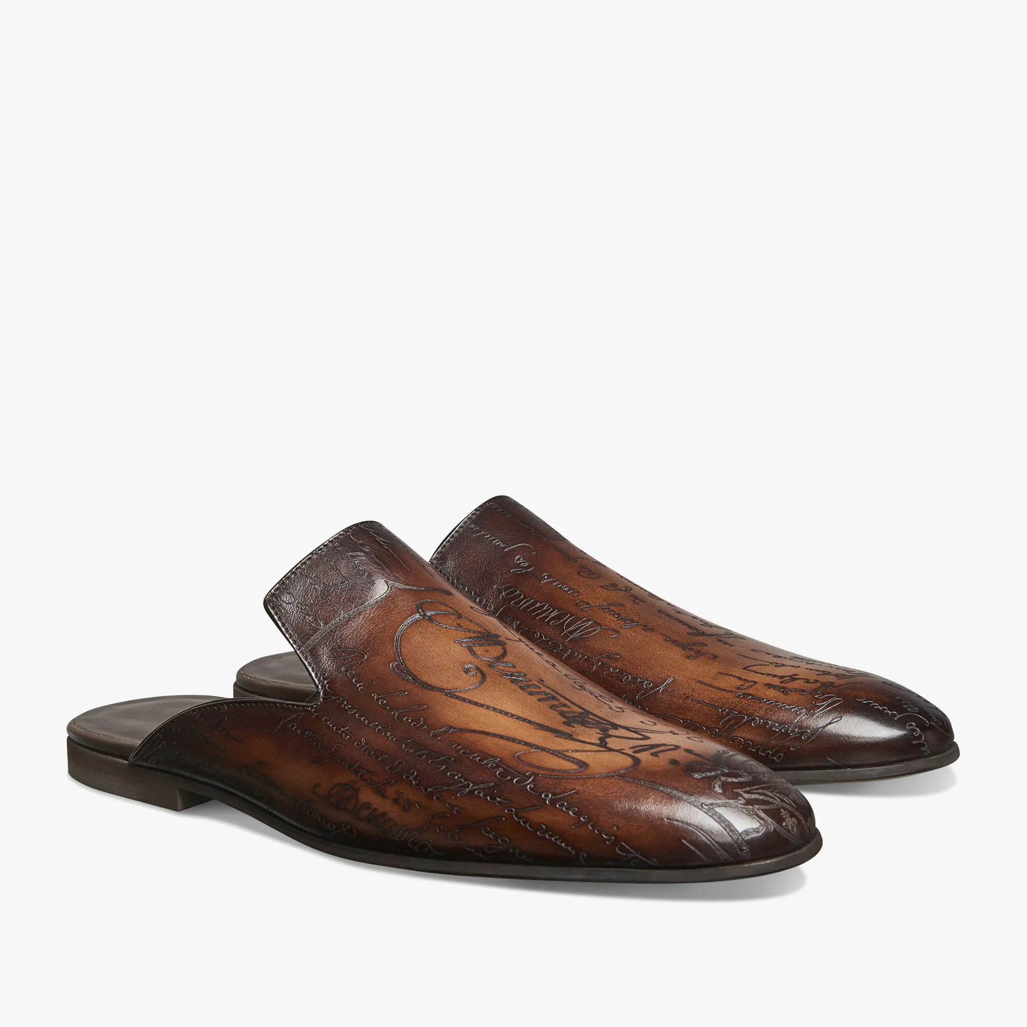 Cyrus Scritto Leather Slipper