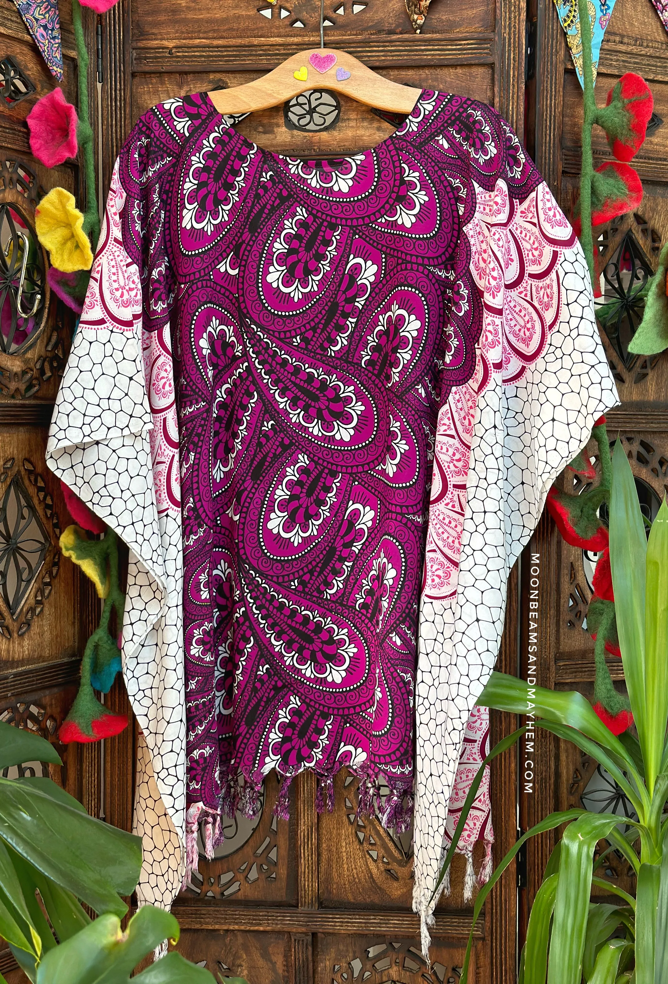 DELICIOUS PURPLE KAFTAN / TUNIC  REG - 4XL