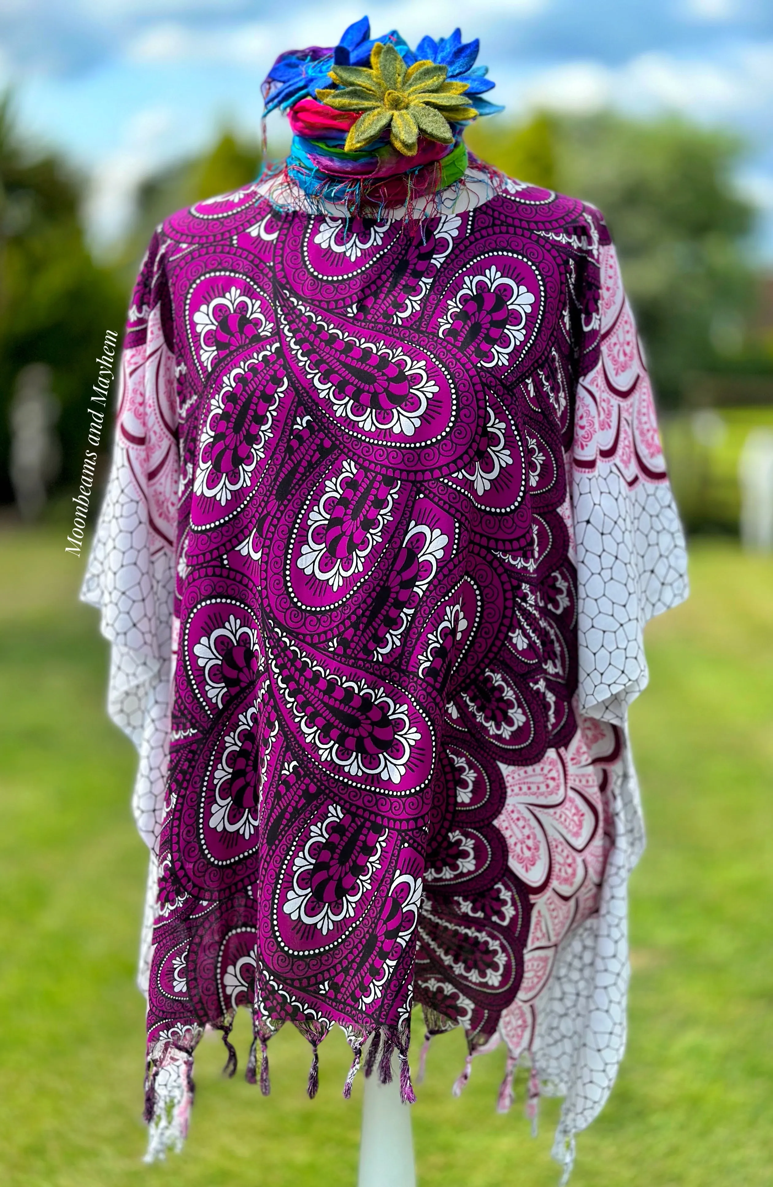 DELICIOUS PURPLE KAFTAN / TUNIC  REG - 4XL