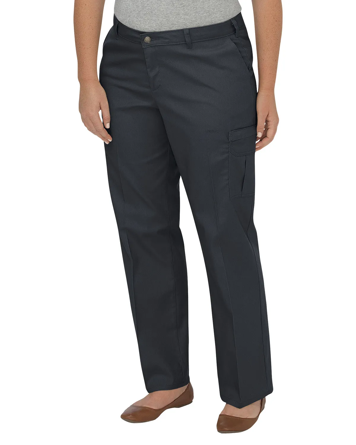 Dickies Workwear FPW2372 Ladies' Premium Relaxed Plus-Size Straight Cargo Pant SKU: FPW2372