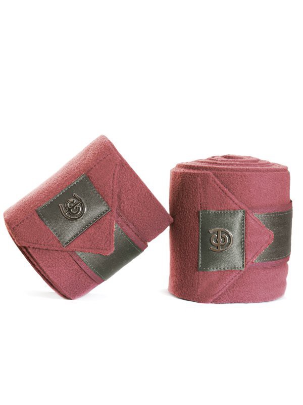 Equestrian stockholm fleece bandages rose breeze