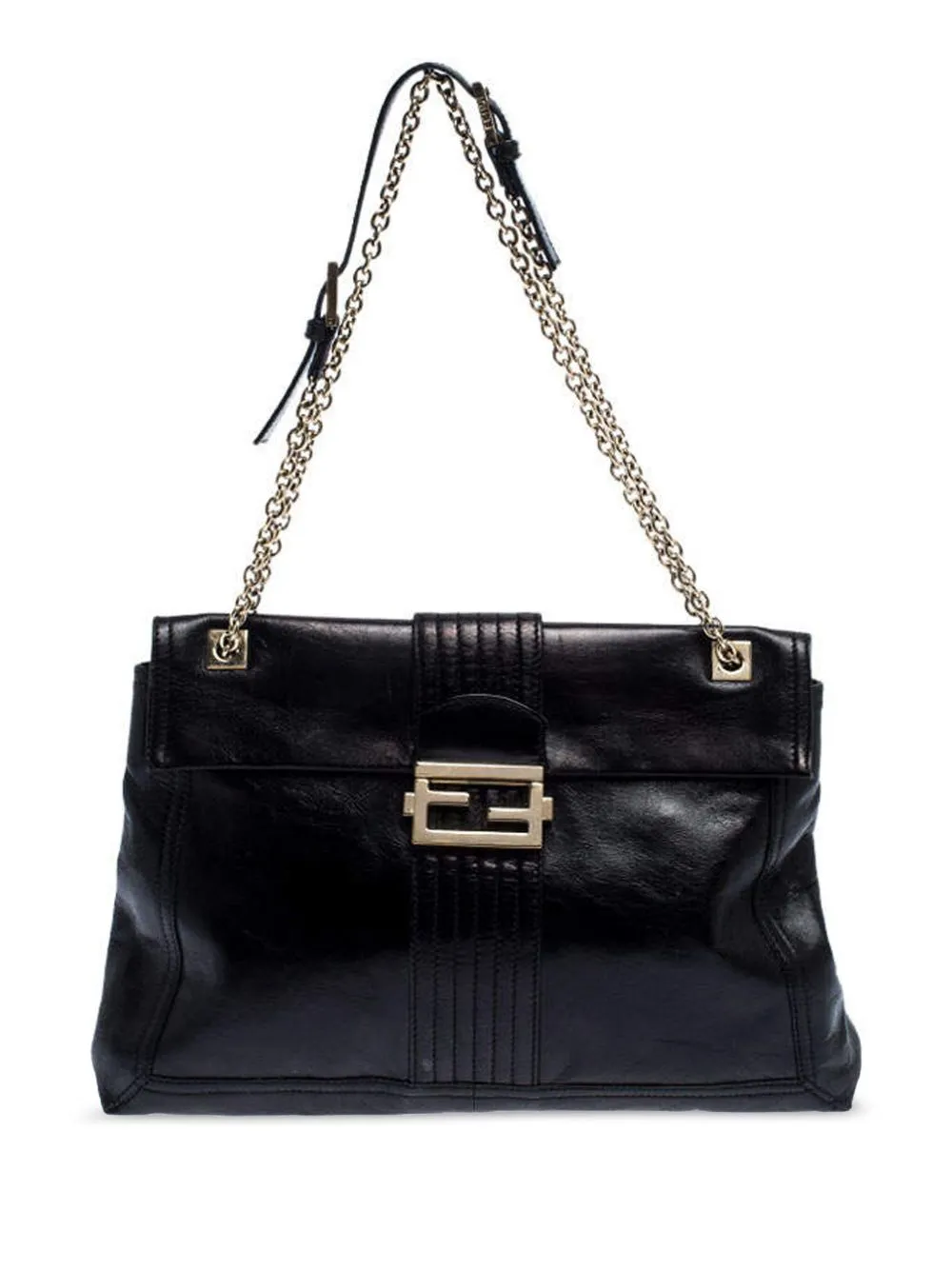 FENDI maxi Baguette shoulder bag - Black