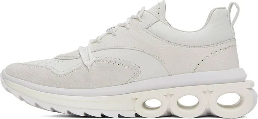 Ferragamo White Nima Sneakers