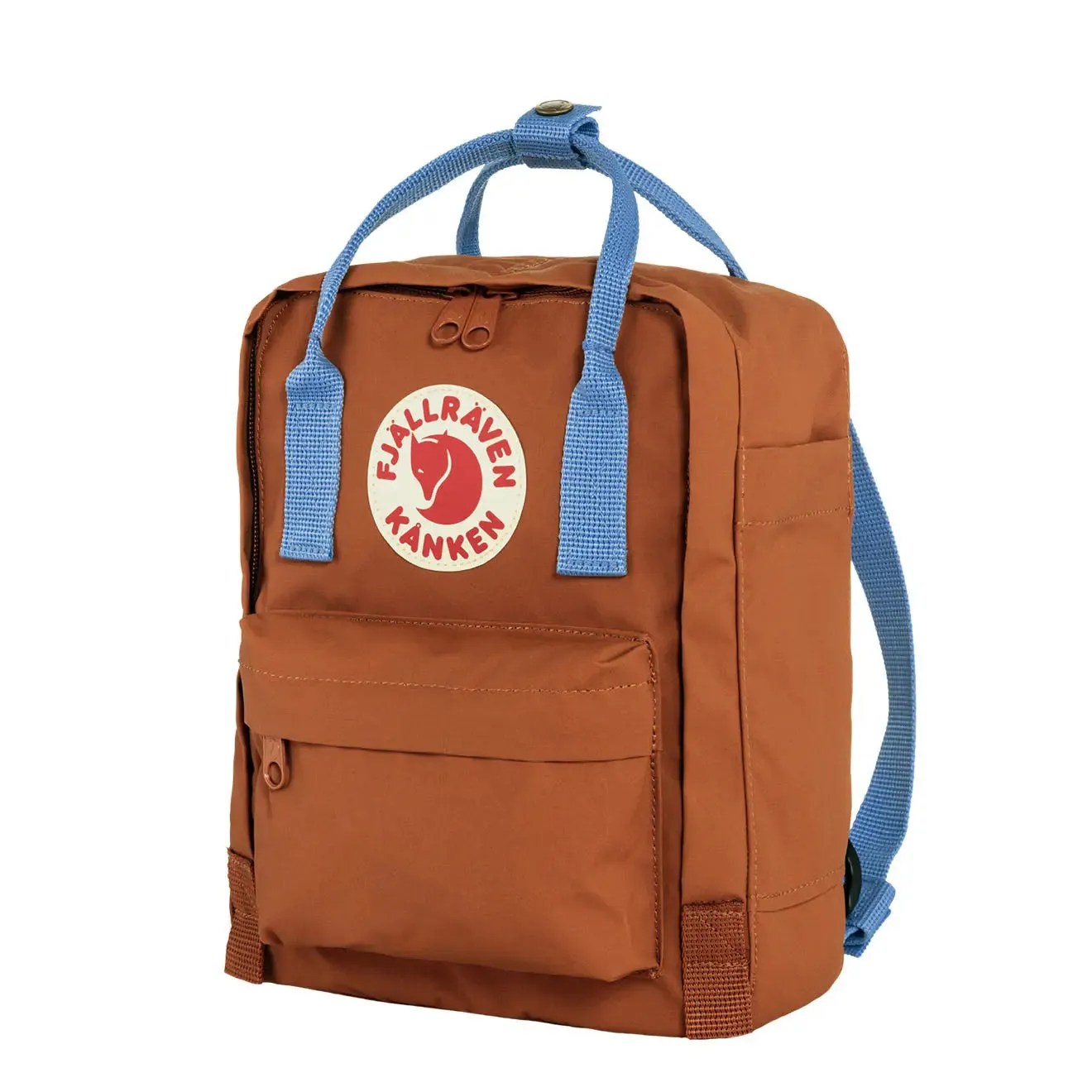 Fjallraven Kanken Mini Backpack Terracotta Brown / Ultramarine