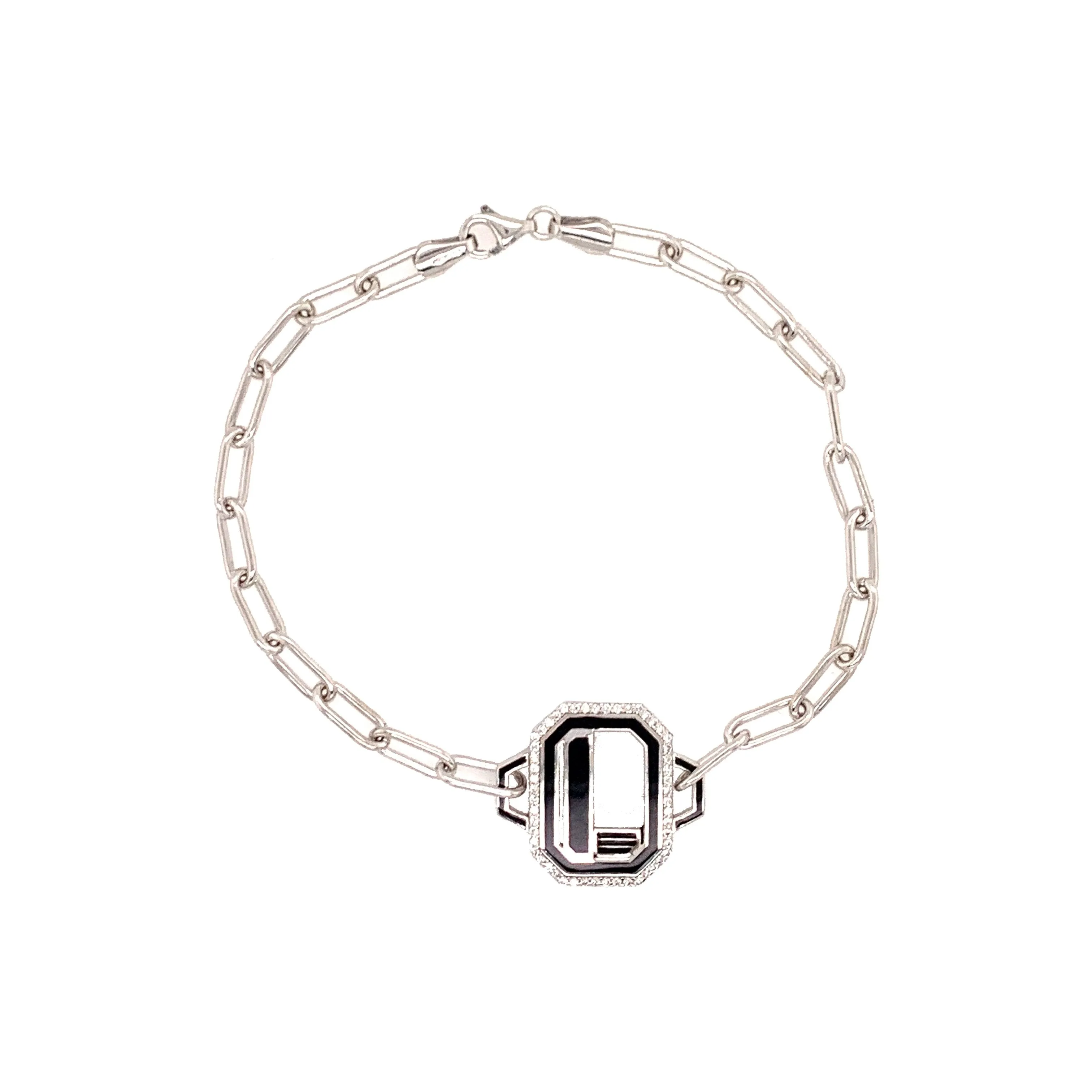 Gatsby Initial Bracelet - Fifteen Colors