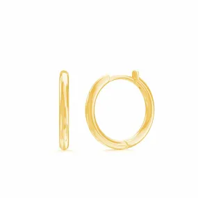 Grand Solid Huggie Hoop Earrings