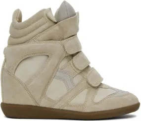 Isabel Marant Beige Beckett Sneakers