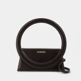 Jacquemus  Le Rond bag in Brown Leather