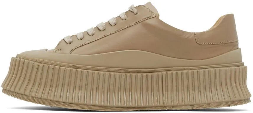 Jil Sander Leather Platform Sneakers