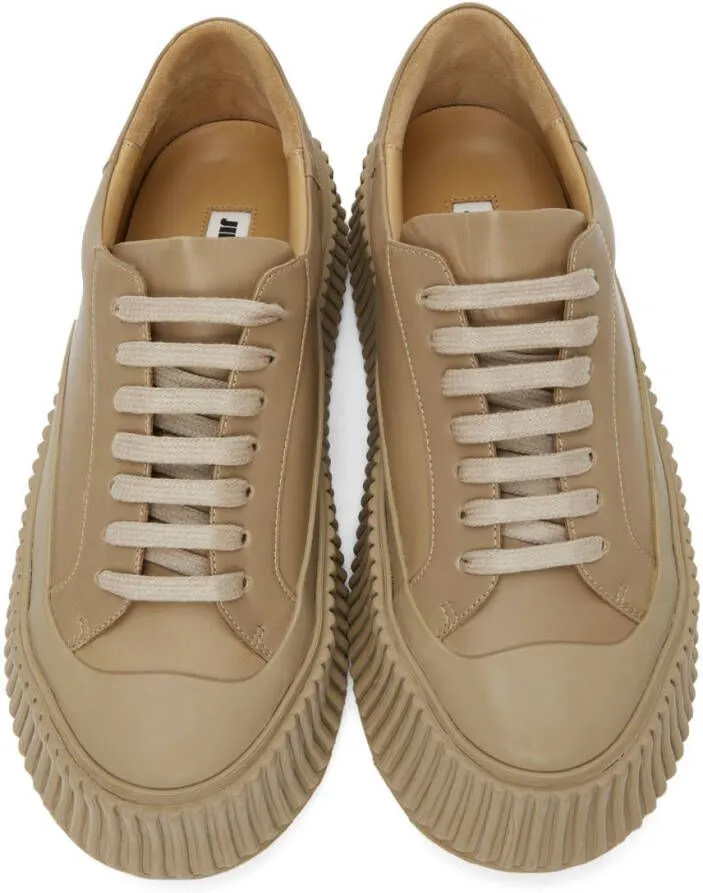 Jil Sander Leather Platform Sneakers