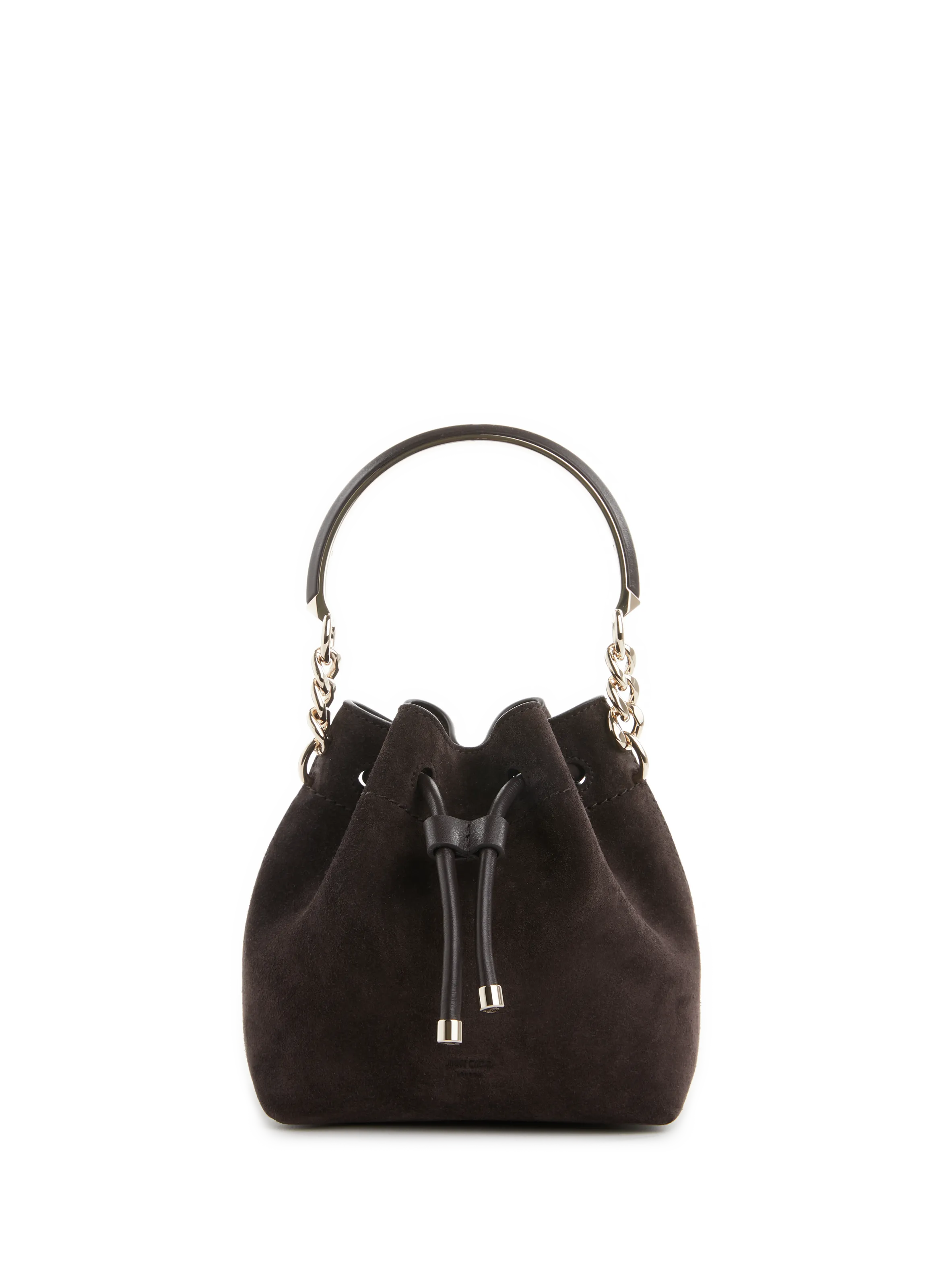 Jimmy choo  Suede leather bucket bag  - Brown