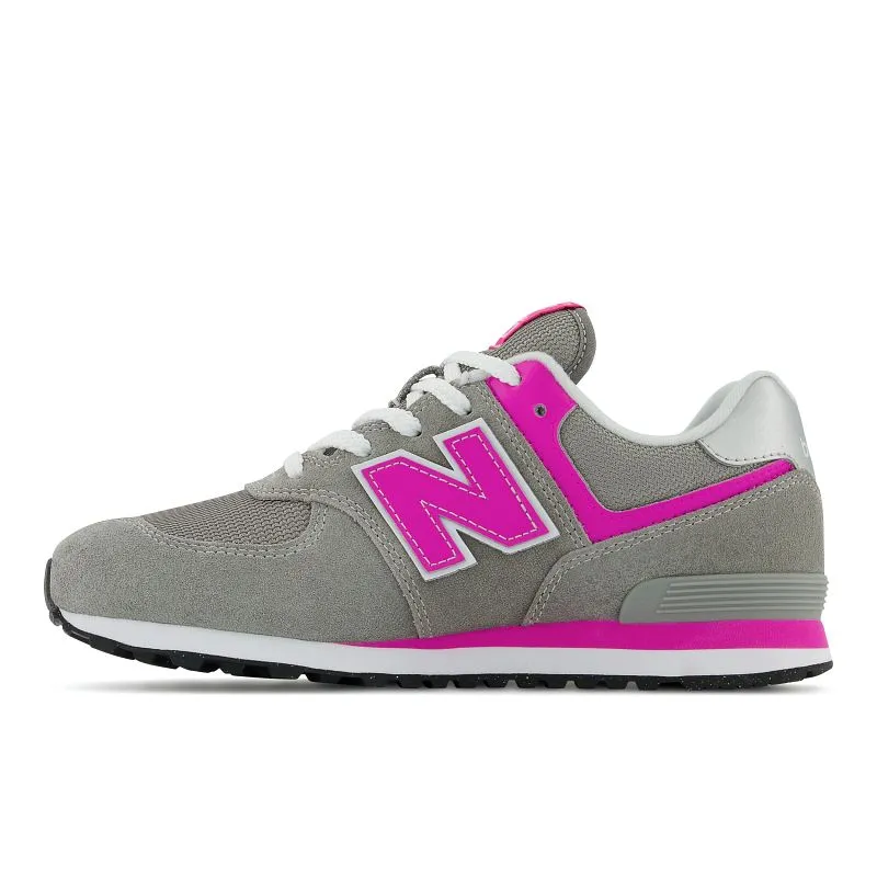 Kids’ New Balance 574 – Sizes 3.5-7- Grey/Pink