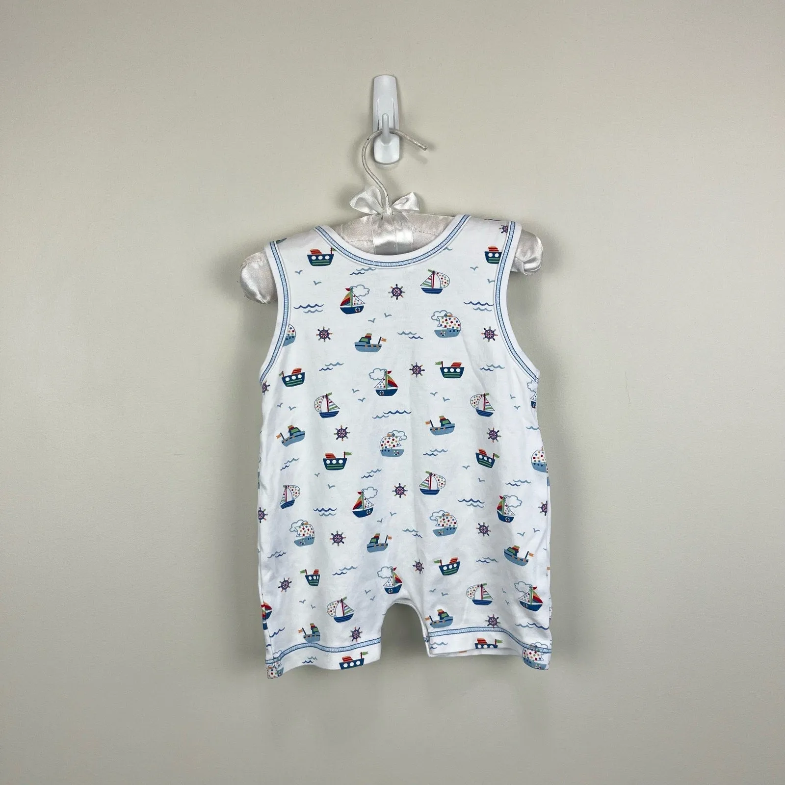 Kissy Kissy Pima Cotton Nautical Playsuit Romper 6-9 Months