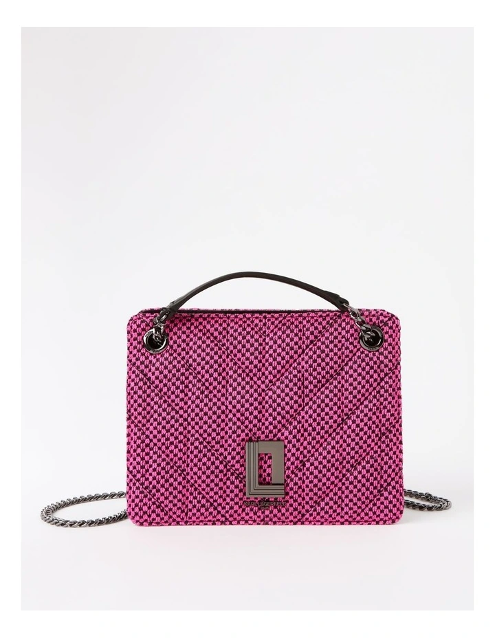 Lafayette Small Mesh Shoulder Bag in Fuchsia