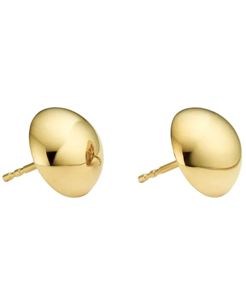 Large Gold Stud Earrings  #12