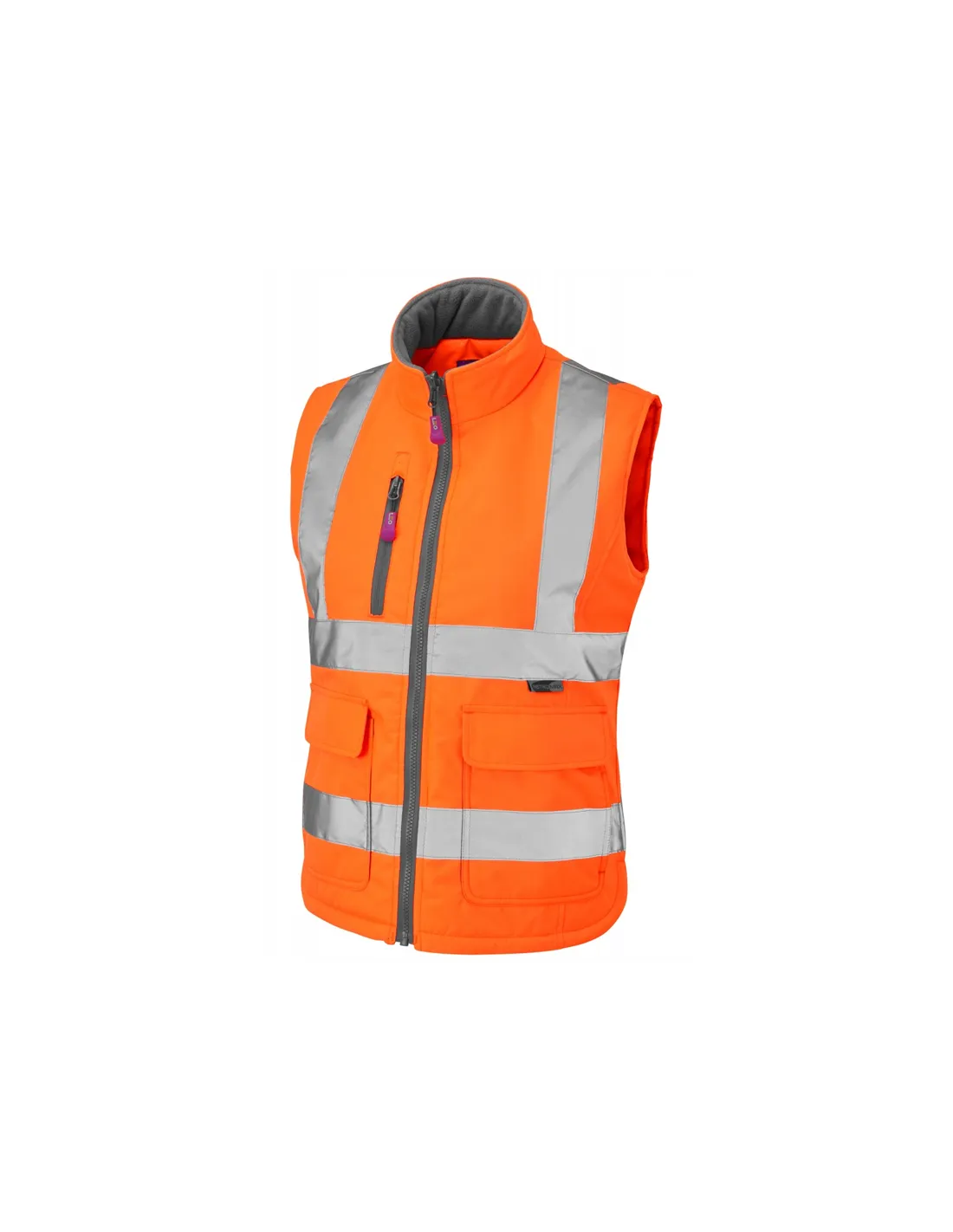 Leo Workwear - BWL01 Sandymere Class 1 Women's Bodywarmer - Orange - 2020ppe Size XS