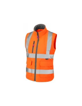 Leo Workwear - BWL01 Sandymere Class 1 Women's Bodywarmer - Orange - 2020ppe Size XS