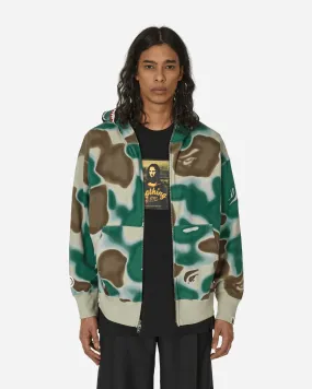 Liquid Camo Shark Full Zip Hoodie Olive Drab