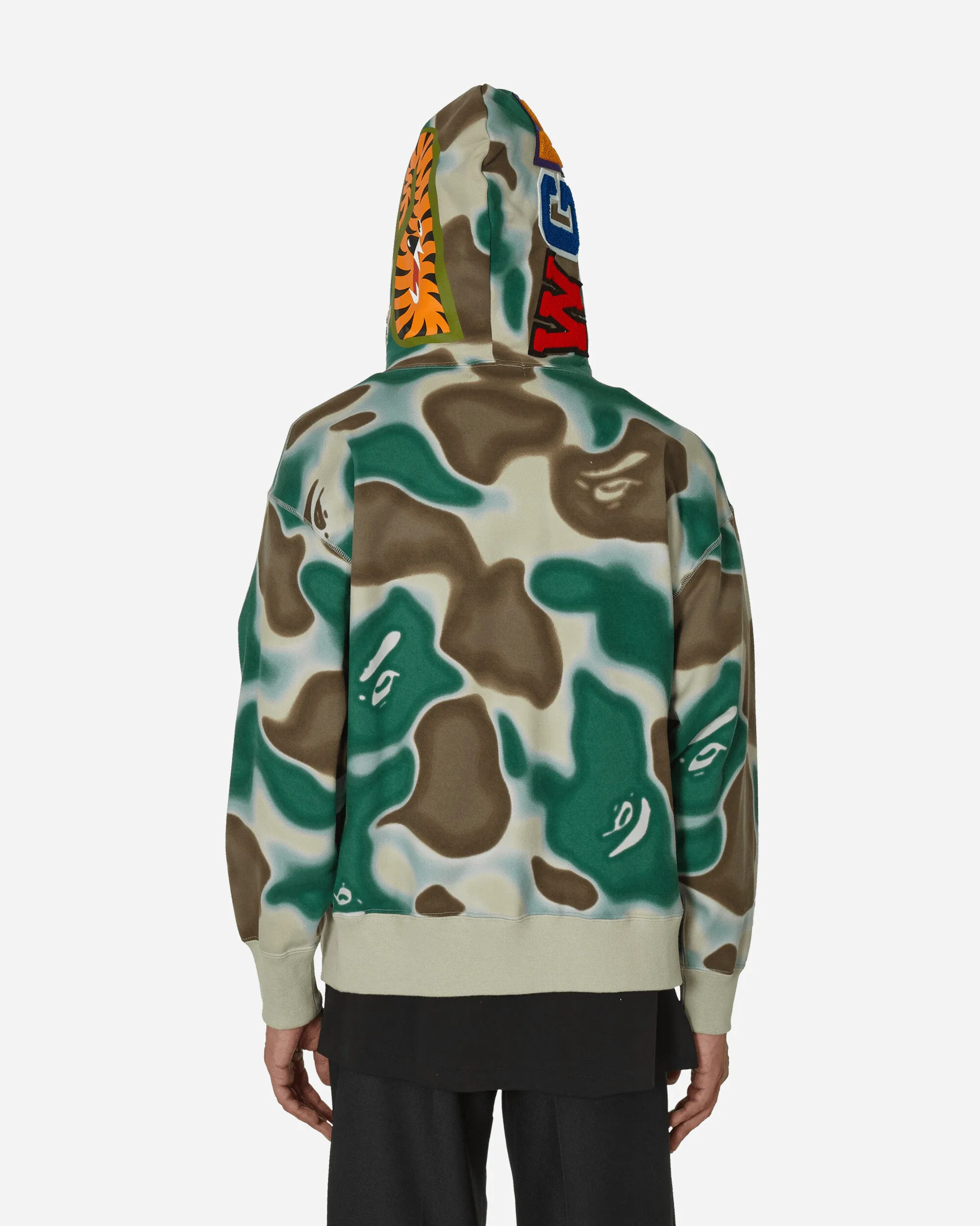 Liquid Camo Shark Full Zip Hoodie Olive Drab