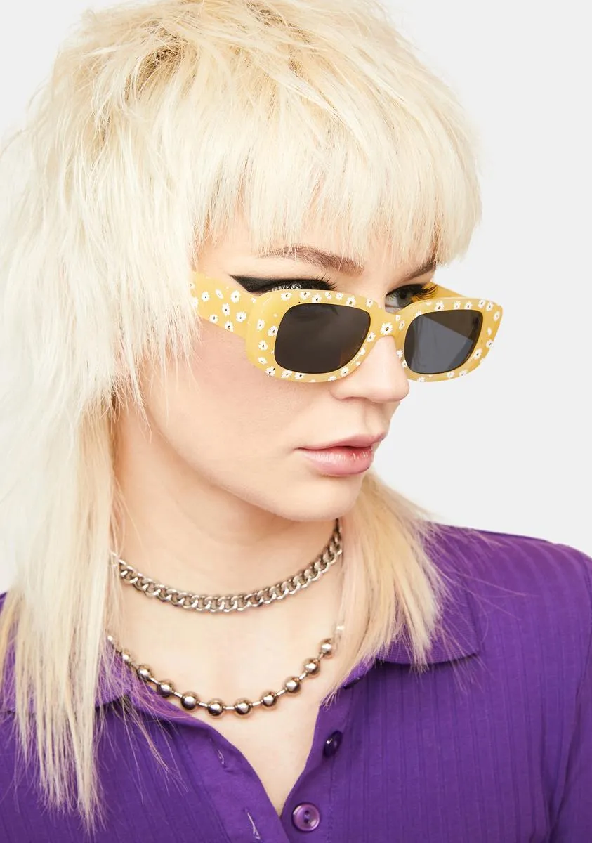 Local Celeb Rectangle Sunglasses-